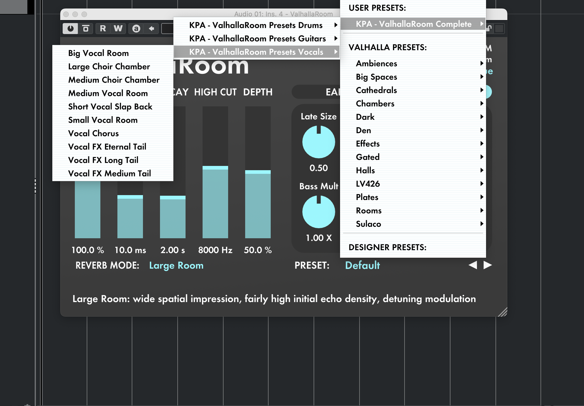 ValhallaRoom Presets: Vocals - Image 2